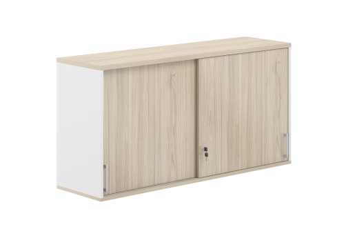 Антресоль-купе 2 уровня Фламинго, цвет белый + акация