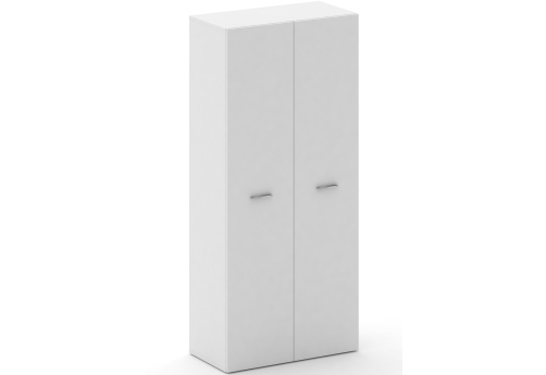 Шкаф широкий высокий Милтон, цвет белый бриллиант