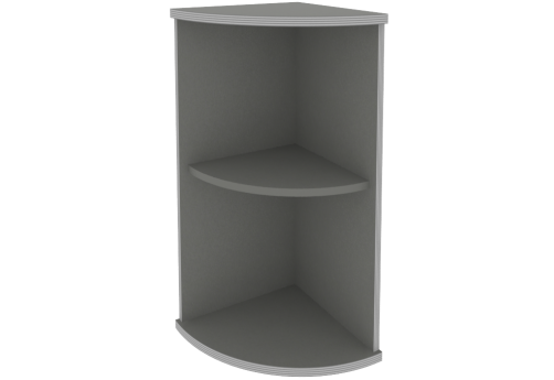 Стеллаж угловой, цвет металлик