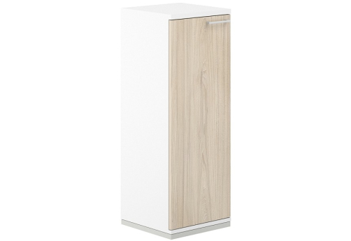 Шкаф левый 3 уровня Фламинго, цвет белый + акация