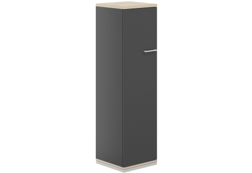 Шкаф левый 4 уровня Фламинго, цвет антрацит + акация