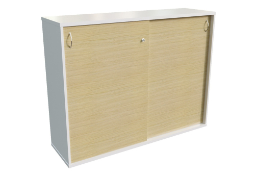 Шкаф-купе с топом и замком, цвет светлый дуб