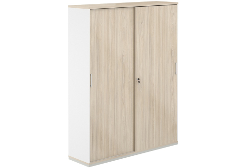 Шкаф-купе 5 уровней Фламинго, цвет белый + акация