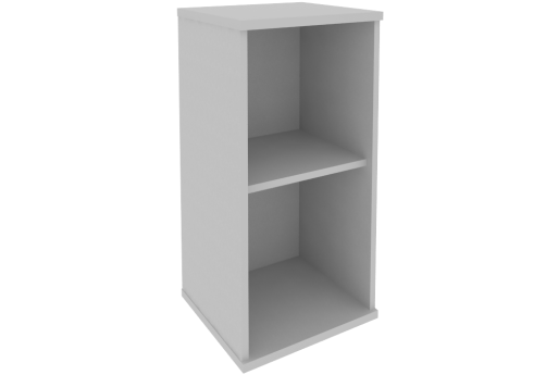 Стеллаж узкий низкий, цвет серый