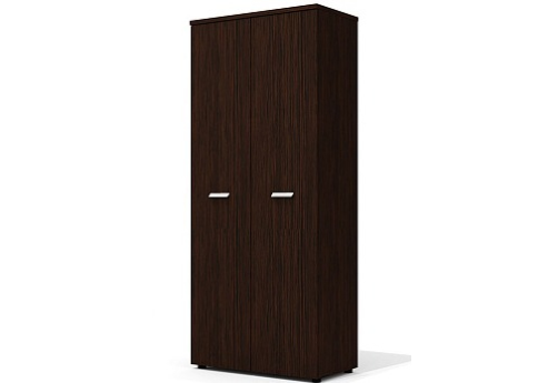 Шкаф высокий широкий закрытый Хадсон, цвет венге