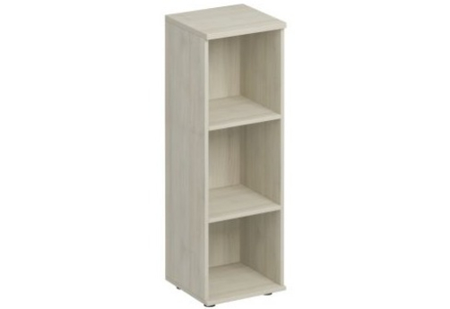 Стеллаж средний узкий Прайм, цвет шамони светлый