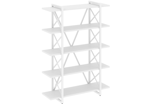 Стеллаж Европа, цвет белый бриллиант + белый