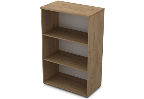 Стеллаж средний Платинум Персонал, цвет тиковое дерево