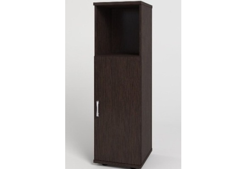 Шкаф средний узкий (1 открытая полка), цвет венге