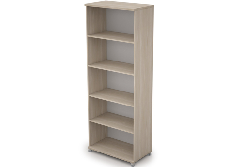 Стеллаж высокий широкий Деко, цвет шамони светлый