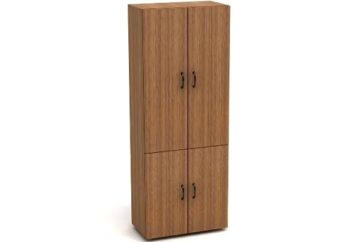 Шкаф высокий закрытый (4 двери), цвет орех