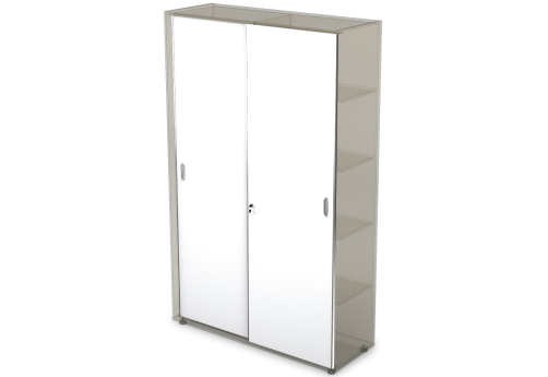 Шкаф-купе, цвет белый премиум