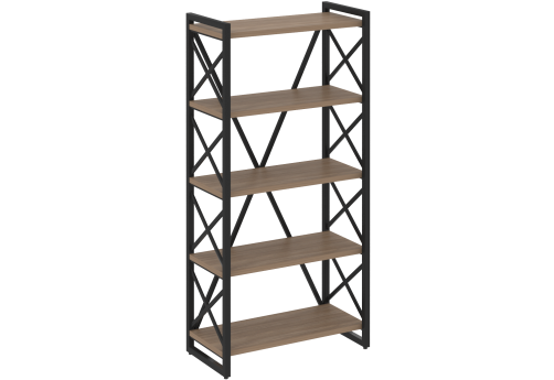 Стеллаж Европа, цвет дуб аризона + черный