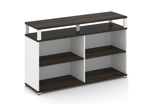 Стеллаж опорный/приставной с верхним горизонтом Динен, цвет дуб мали-белый