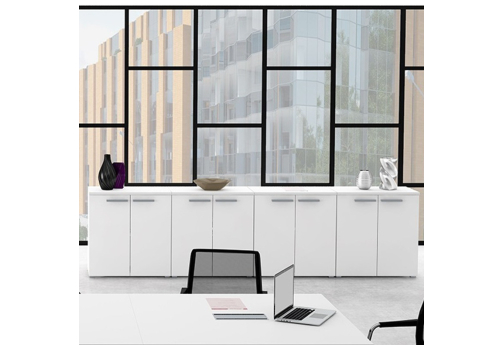 Группа шкафов Платинум Персонал, цвет белый премиум