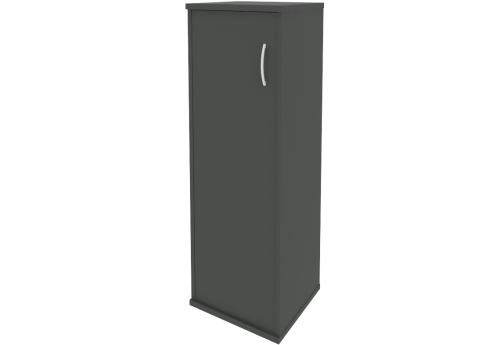 Шкаф средний узкий левый (1 средняя дверь)Нотте, цвет антрацит