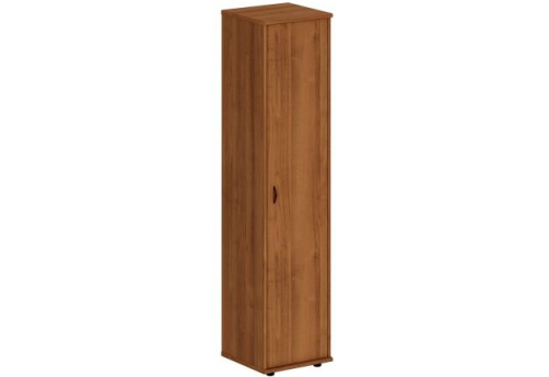 Шкаф закрытый узкий высокий Мансберг, цвет орех