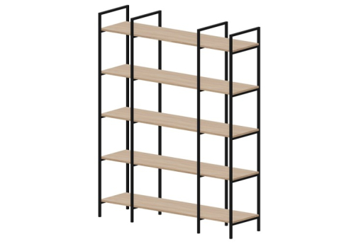 Стеллаж 3 секции Киви, цвет светлый дуб