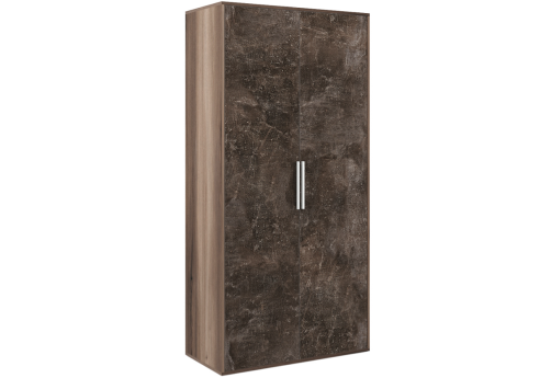 Гардероб, цвет вяз + бетон темный