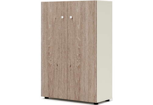 Шкаф средний широкий Некста, цвет дуб + беж