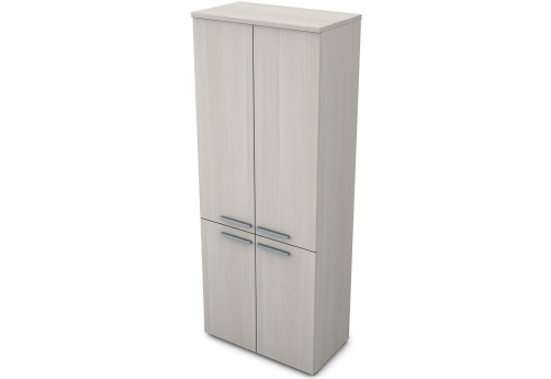 Шкаф высокий закрытый (4 двери) Платинум Персонал, цвет слоновая кость