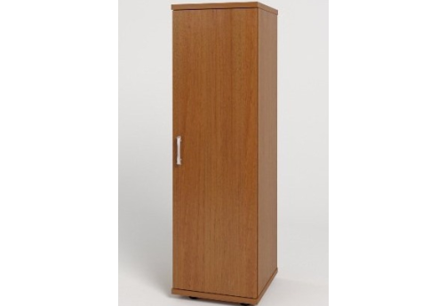 Шкаф средний узкий закрытый, цвет орех