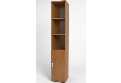 Шкаф высокий узкий (3 открытые полки), цвет орех