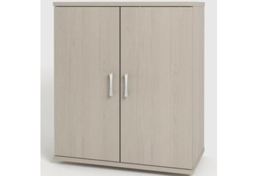 Шкаф низкий широкий закрытый, цвет дуб молочный