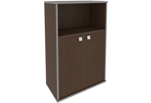 Шкаф средний широкий (1 открытая полка), цвет венге