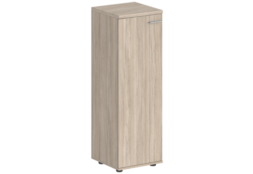 Шкаф средний с задней стенкой HDF левый Индиго Вуд, цвет дуб светлый