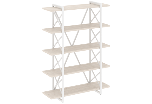 Стеллаж Европа, цвет денвер светлый + белый