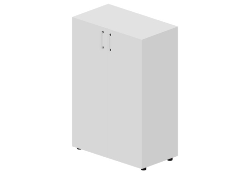 Шкаф средний закрытый Кристо Директ, цвет белый