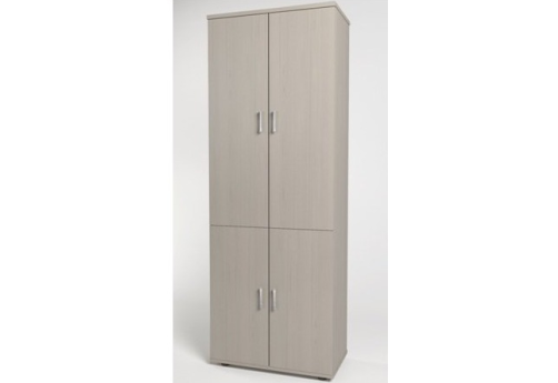 Шкаф высокий широкий (4 двери), цвет дуб молочный