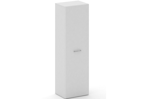 Шкаф высокий универсальный Квентин, цвет белый бриллиант