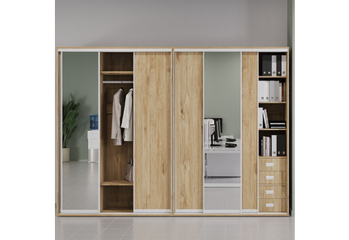 Группа комбинированных шкафов-купе Рио, цвет акация