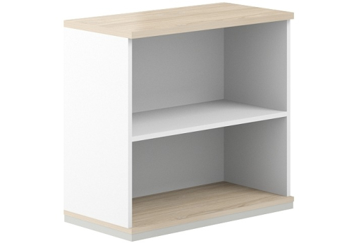 Стеллаж 2 уровня Фламинго, цвет белый + акация