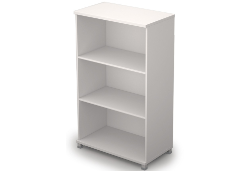 Стеллаж средний широкий Деко, цвет белый