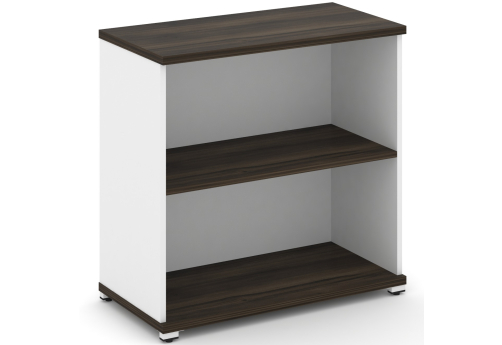Стеллаж одна широкая секция 2 ниши Динен, цвет дуб мали-белый