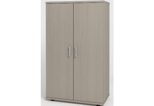 Шкаф средний широкий закрытый, цвет дуб молочный