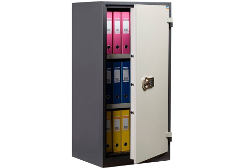 Шкаф огнестойкий МФ1054, цвет графит + светло-серый