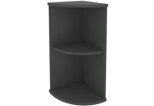 Стеллаж низкий угловой Нотте, цвет антрацит