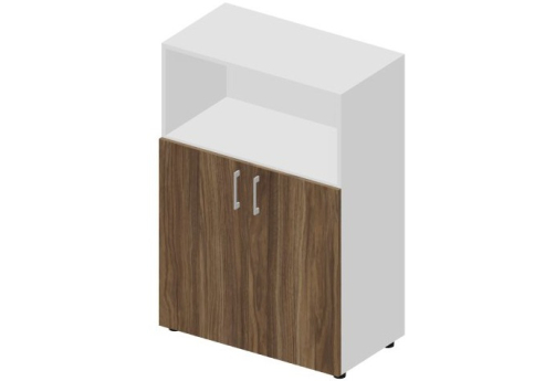 Шкаф средний с открытой полкой Киви, цвет орех