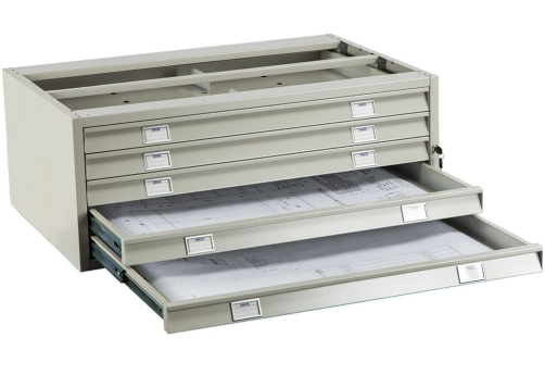 Картотека МФ1140 (промежуточная секция), цвет серый полуматовый