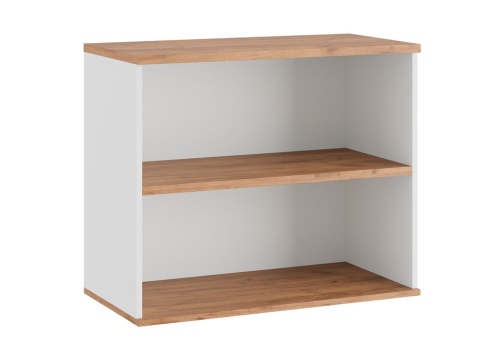 Стеллаж низкий Стинг, цвет дуб крафт + белый