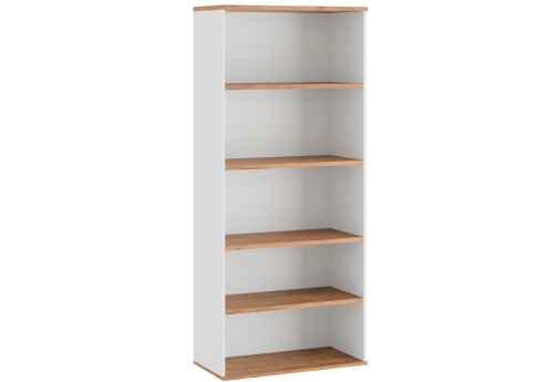 Стеллаж высокий Стинг, цвет дуб крафт + белый