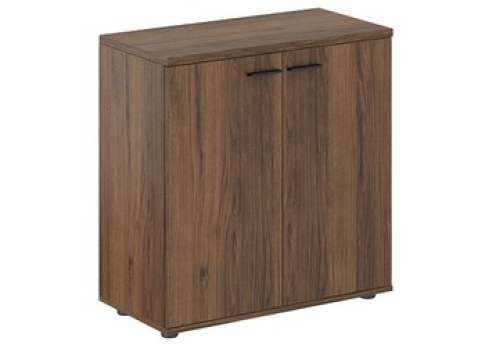 Шкаф низкий 2 двери (задняя стенка ЛДСП) Индиго Вуд, цвет дуб модена