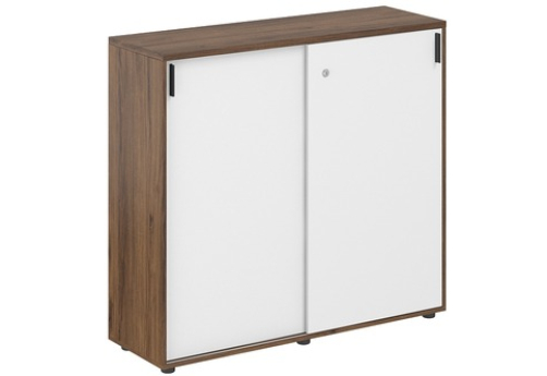 Шкаф-купе средний Индиго Вуд, цвет дуб модена + белый