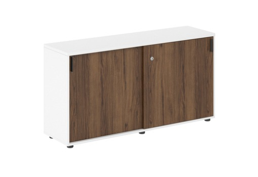 Шкаф-купе низкий Индиго Вуд, цвет дуб модена + белый