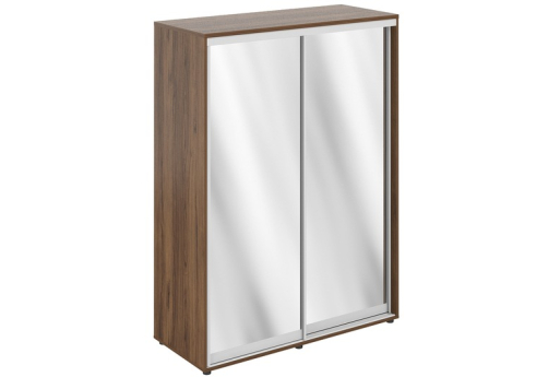 Шкаф-купе высокий 2 штанги (задняя стенка ЛДСП) Индиго Вуд, цвет дуб модена