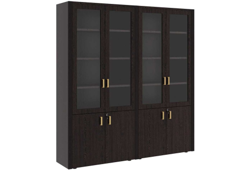 Шкаф для бумаг 4 створки Визави, цвет венге